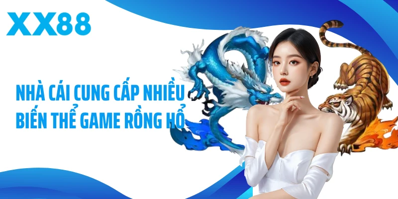 Nhà cái cung cấp nhiều biến thể game Rồng Hổ